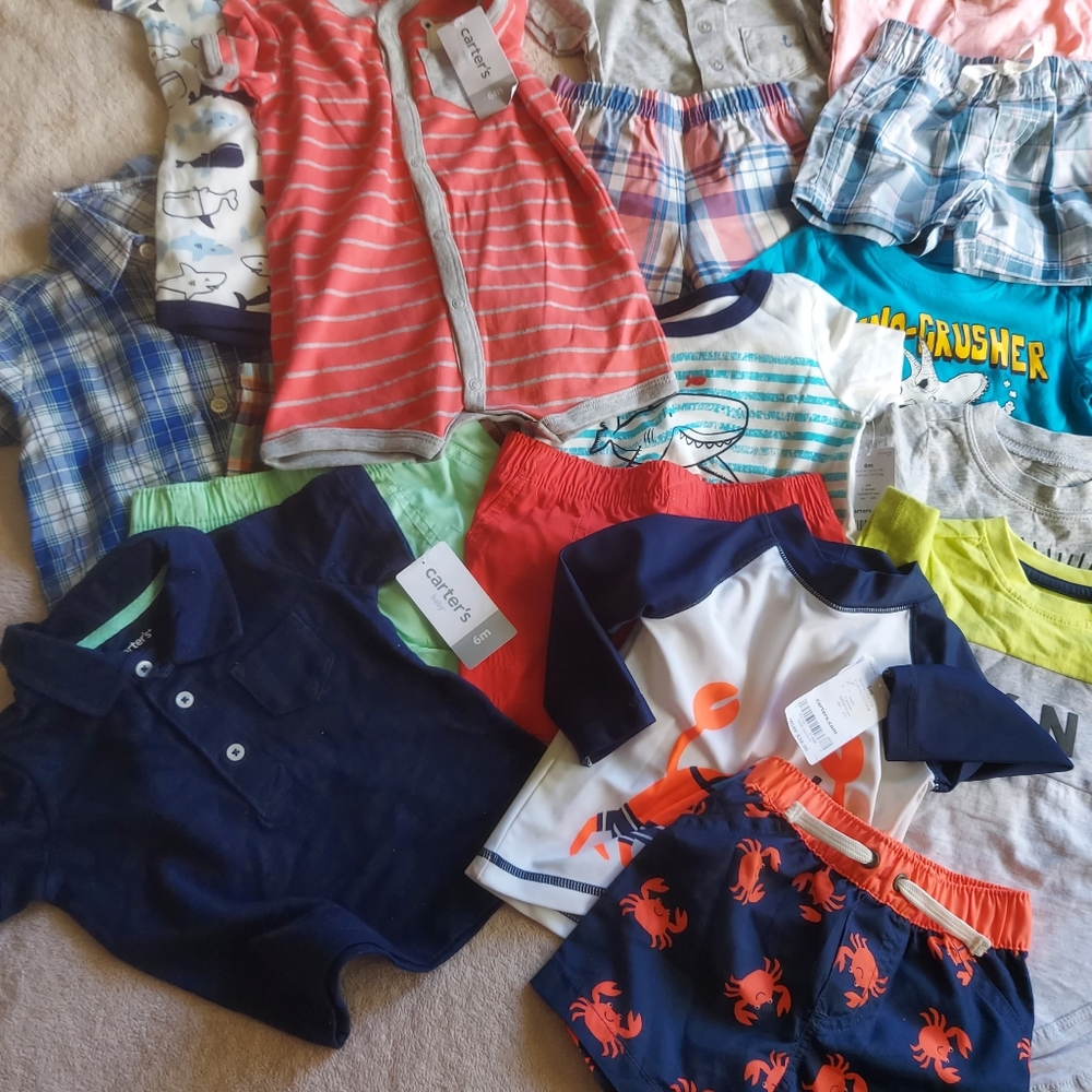 Carters baby boy set size 6 months NWT - Picture 2 of 7